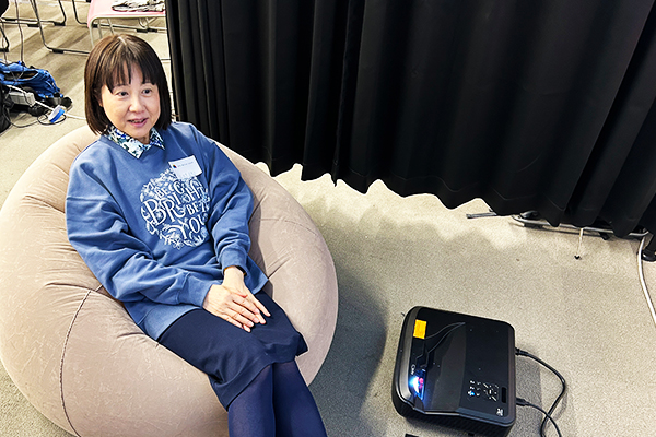 大須賀先生にもご体験いただきました！