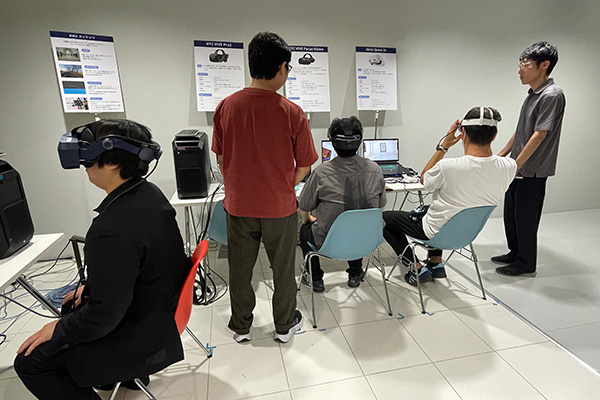 HMD体験の様子①