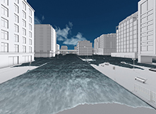 大成建設株式会社様 津波浸水解析を3Dで可視化「T-Tsunami Viewer」