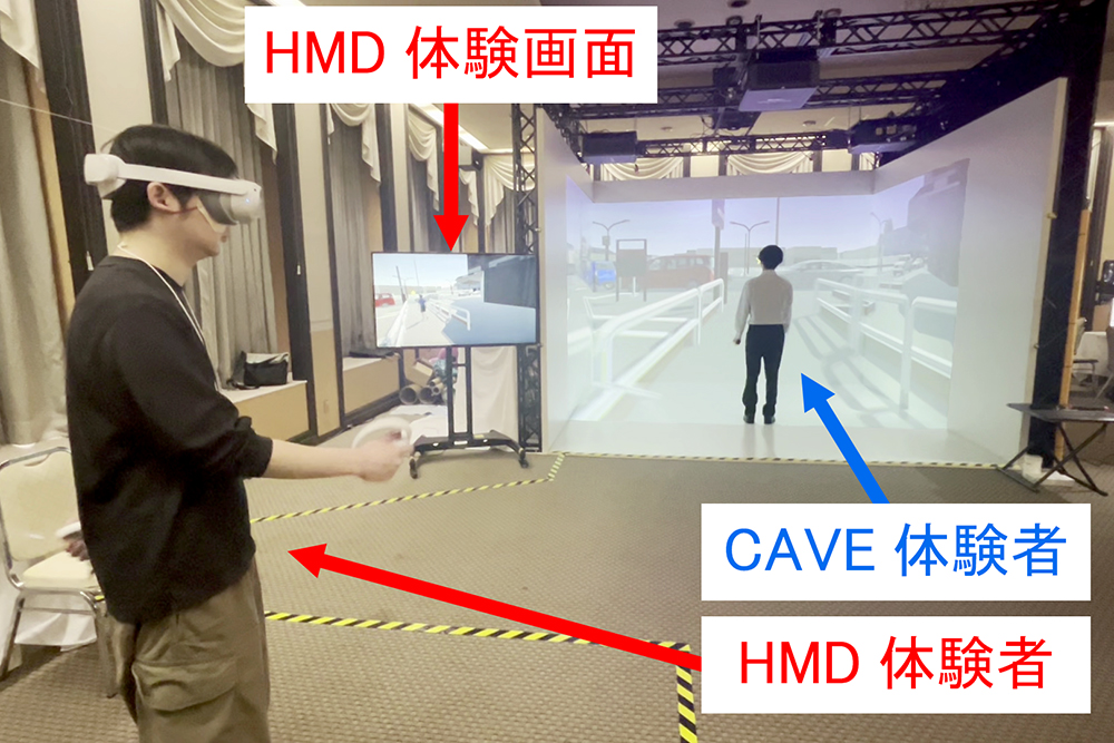 HMDとCAVEの連動