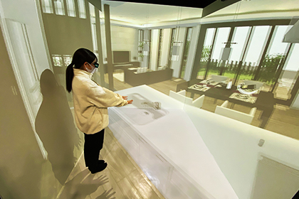 VR技術で建てる前に体感
